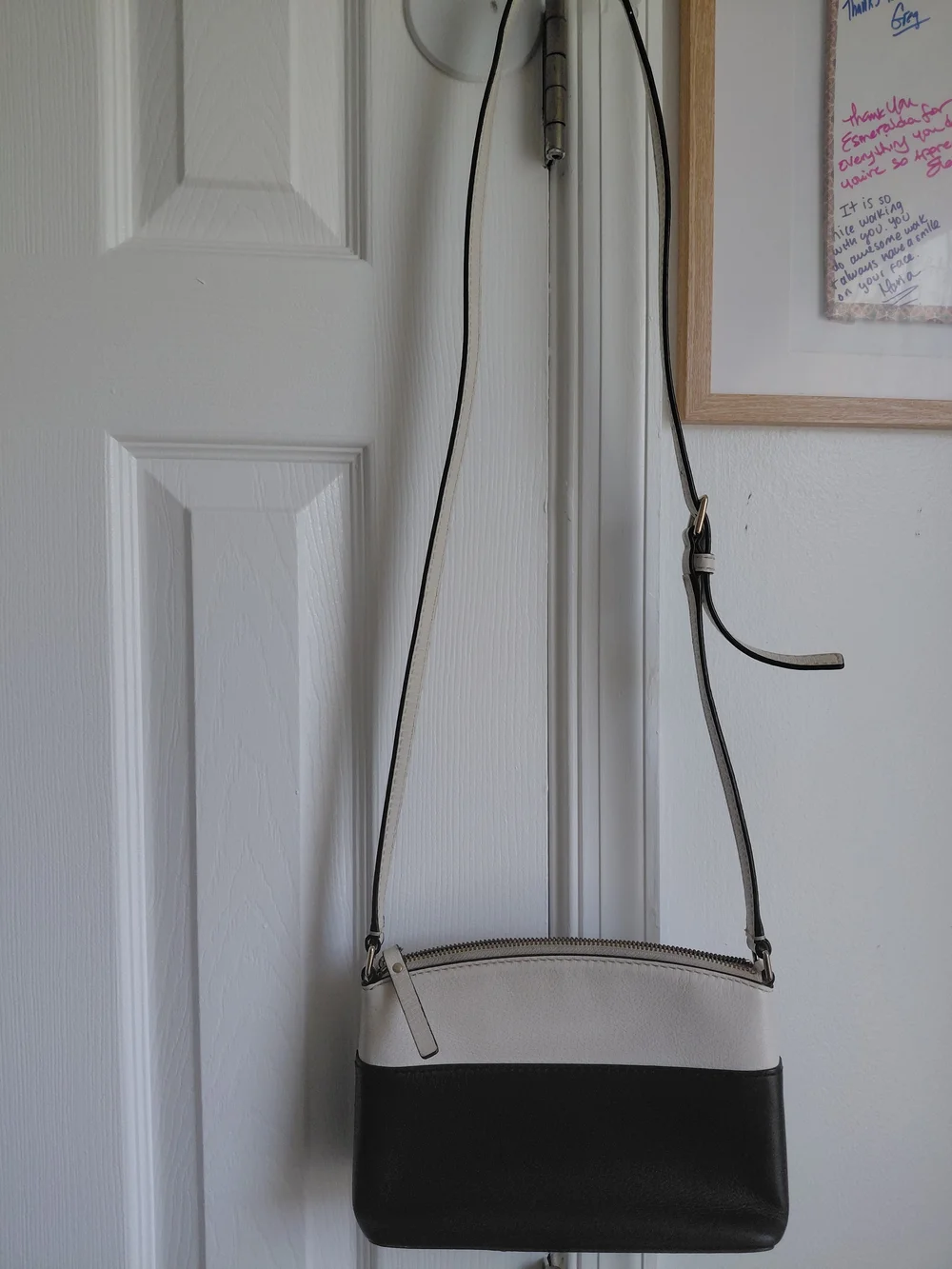 kate spade Two-Tone Black and Cream Crossbody Bag